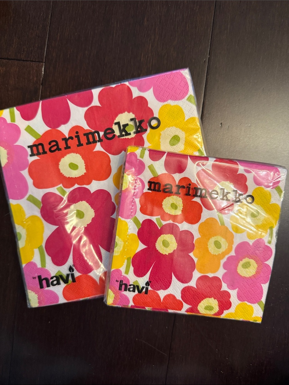 Marimekko Pink Yellow Floral Disposable Party Tableware Set - Picture 2 of 5